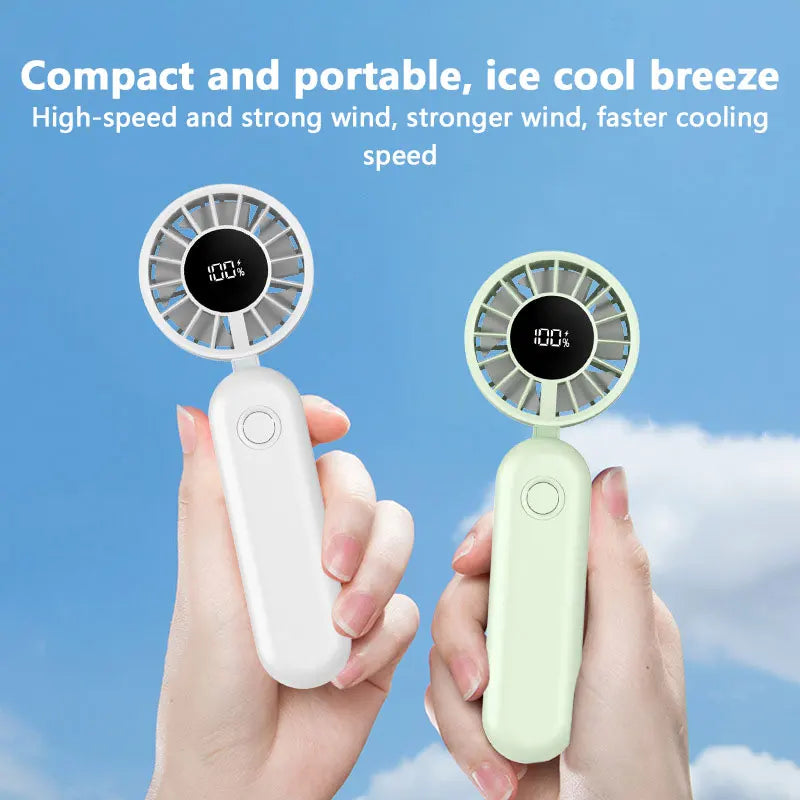 Xiaomi Mini Handheld Fan 120 Speed Portable Bladeless Desktop Fans Rechargeable Instant Cooling With Ice Mode For Men Women New