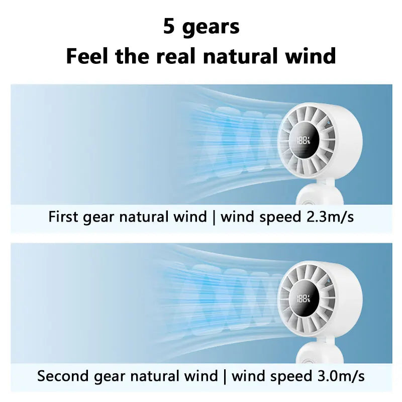 Xiaomi Mini Handheld Fan 120 Speed Portable Bladeless Desktop Fans Rechargeable Instant Cooling With Ice Mode For Men Women New