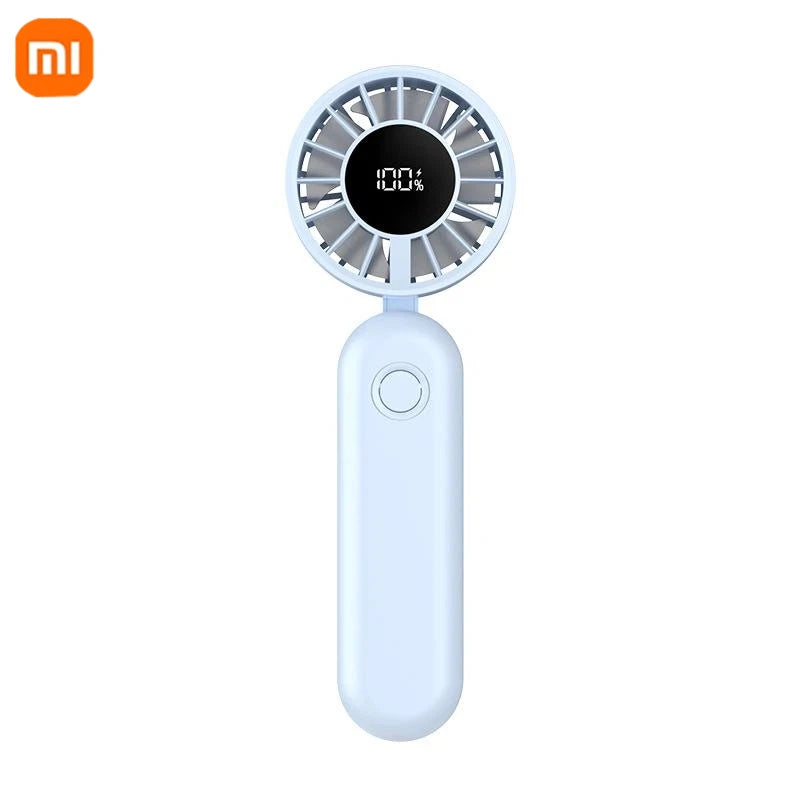 Xiaomi Mini Handheld Fan 120 Speed Portable Bladeless Desktop Fans Rechargeable Instant Cooling With Ice Mode For Men Women New