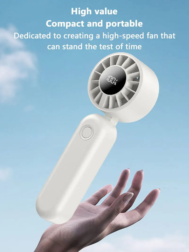 Xiaomi Mini Handheld Fan 120 Speed Portable Bladeless Desktop Fans Rechargeable Instant Cooling With Ice Mode For Men Women New