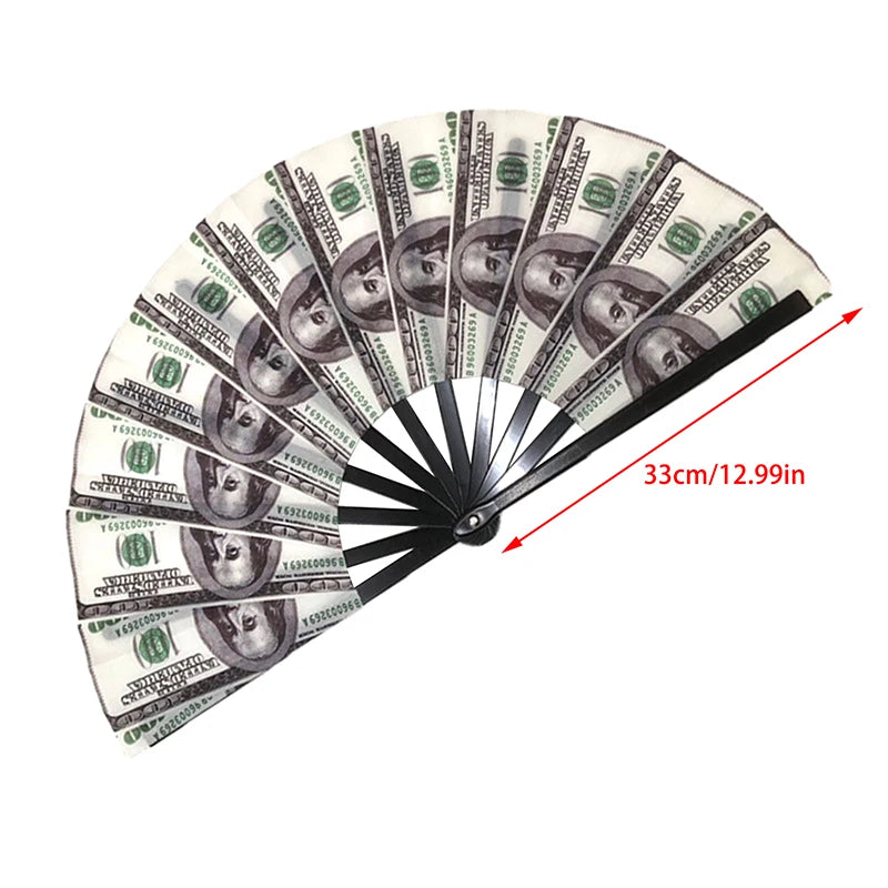 Hand Fan, Line Dance Fan, Decorative Folding Fan, Money Pile/money Fan, Music Festival Club Event Party Role Play
