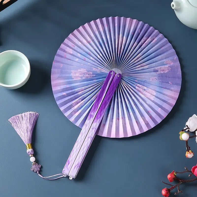Folding Hand Fan Vintage Fans Chinese Hand Fans Women Dance Fan Cosplay Wedding Party Props Decor Gift Fan Portable