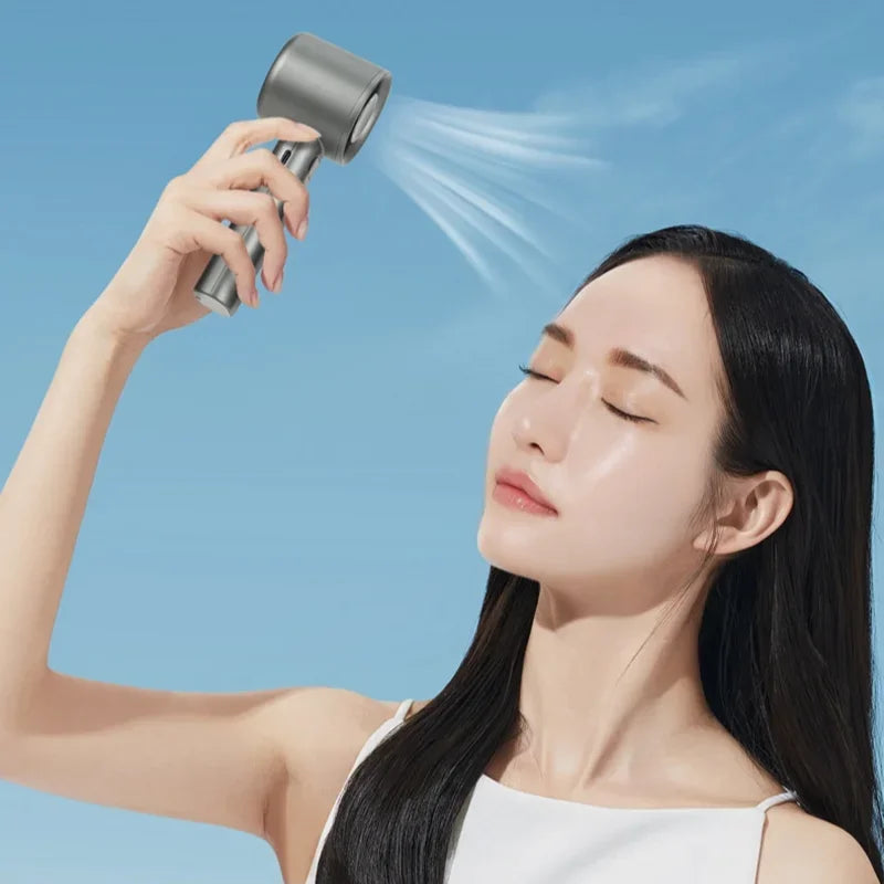 Xiaomi Ultra Portable Handheld Fan, 100-Level Wind Speed Control, USB-Powered Mini Turbo Fan, High-Speed Durable for Outdoor Use