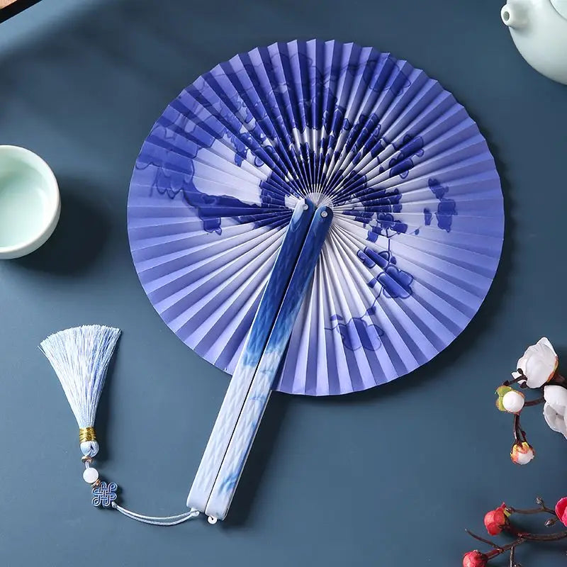 Folding Hand Fan Vintage Fans Chinese Hand Fans Women Dance Fan Cosplay Wedding Party Props Decor Gift Fan Portable