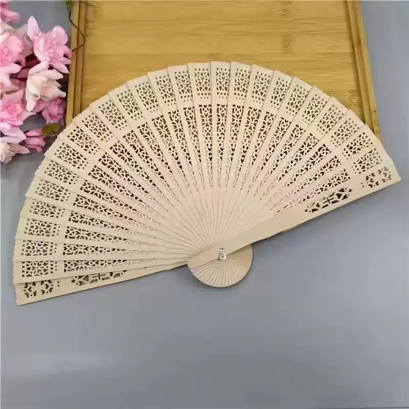 Custom Wedding Fans-Hand Fan For Bridal Shower Beach And Summer Wedding Favors-Personalized Rustic And Elegant Wooden Fan